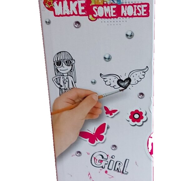 Audio Handbag Purse Sac Bojeux Techno Art Trendy Teen Girls design paint Art NEW - Picture 3 of 5